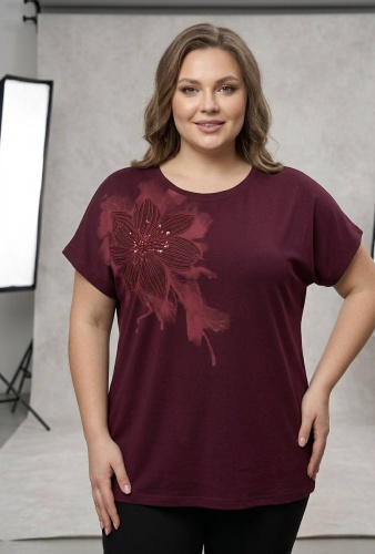 Футболка Olivia бордовый
