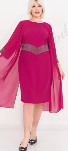 Пиджак полуприталенный фуксия