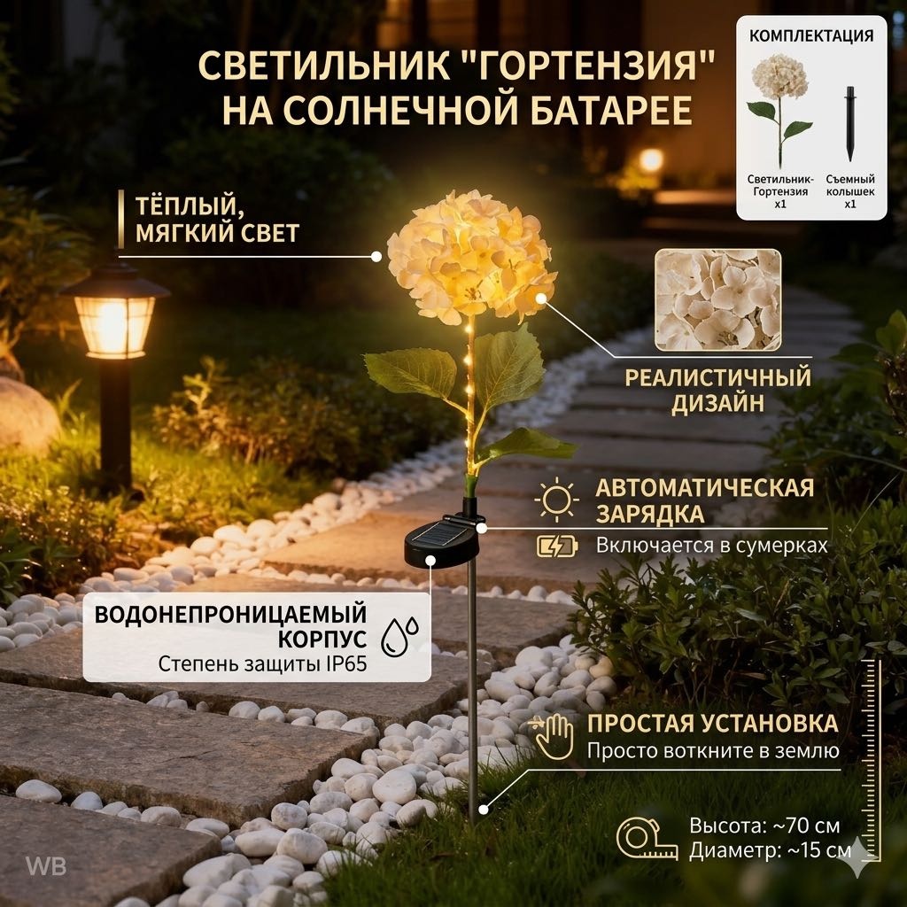 Уличный светильник в грунт / на штыре LED 68 см