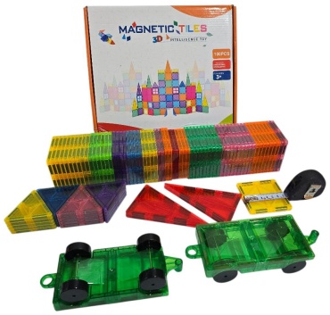 Конструктор Игрушки Со Склада Magna-Tiles Clear Colors FK005, деталей 100 шт