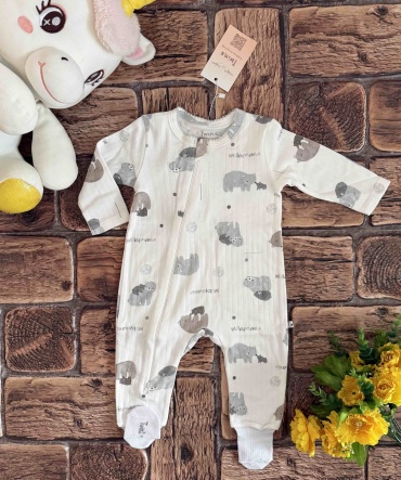 Слип Twins Textile серый, белый