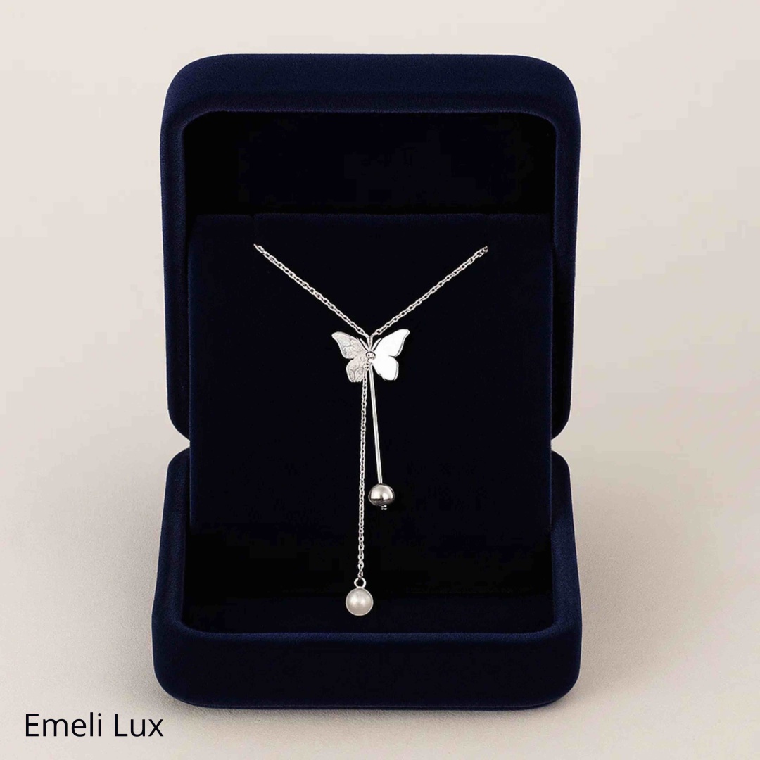 Колье Emeli lux 00009865 длина 45 см вес 3 г серебро, сплав покрытый серебром 925, без вставок
