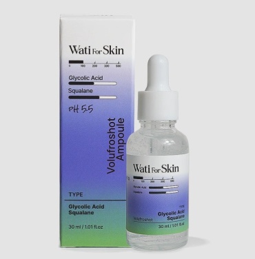 Wati for Skin ампульная сыворотка Wati for skin c гликолиевой кислотой и скваланом для лица 30 мл