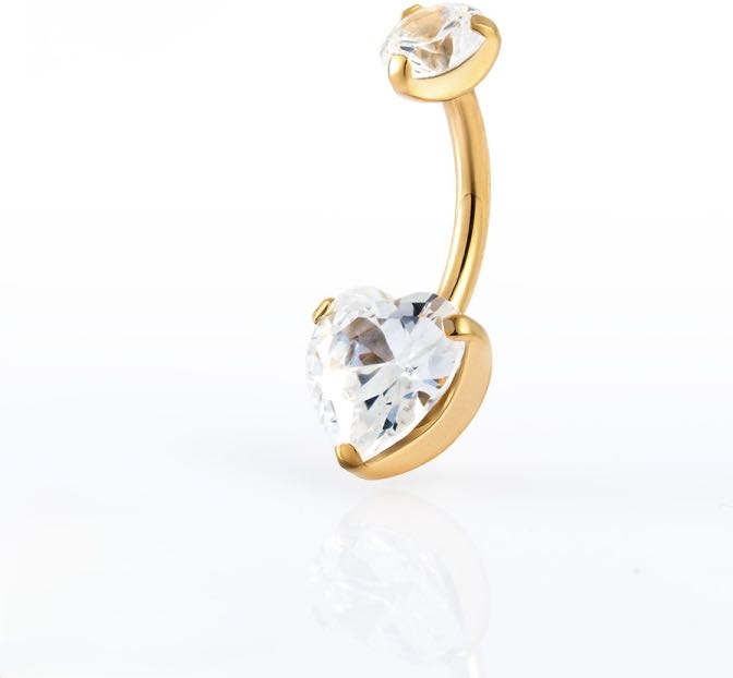 Банан Implant Grade титановый сплав, фианит, цирконий, Толщина: 1.6 мм. Длина: 10 мм