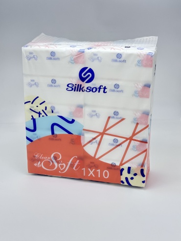 Бумажные салфетки Silk Soft 300 шт