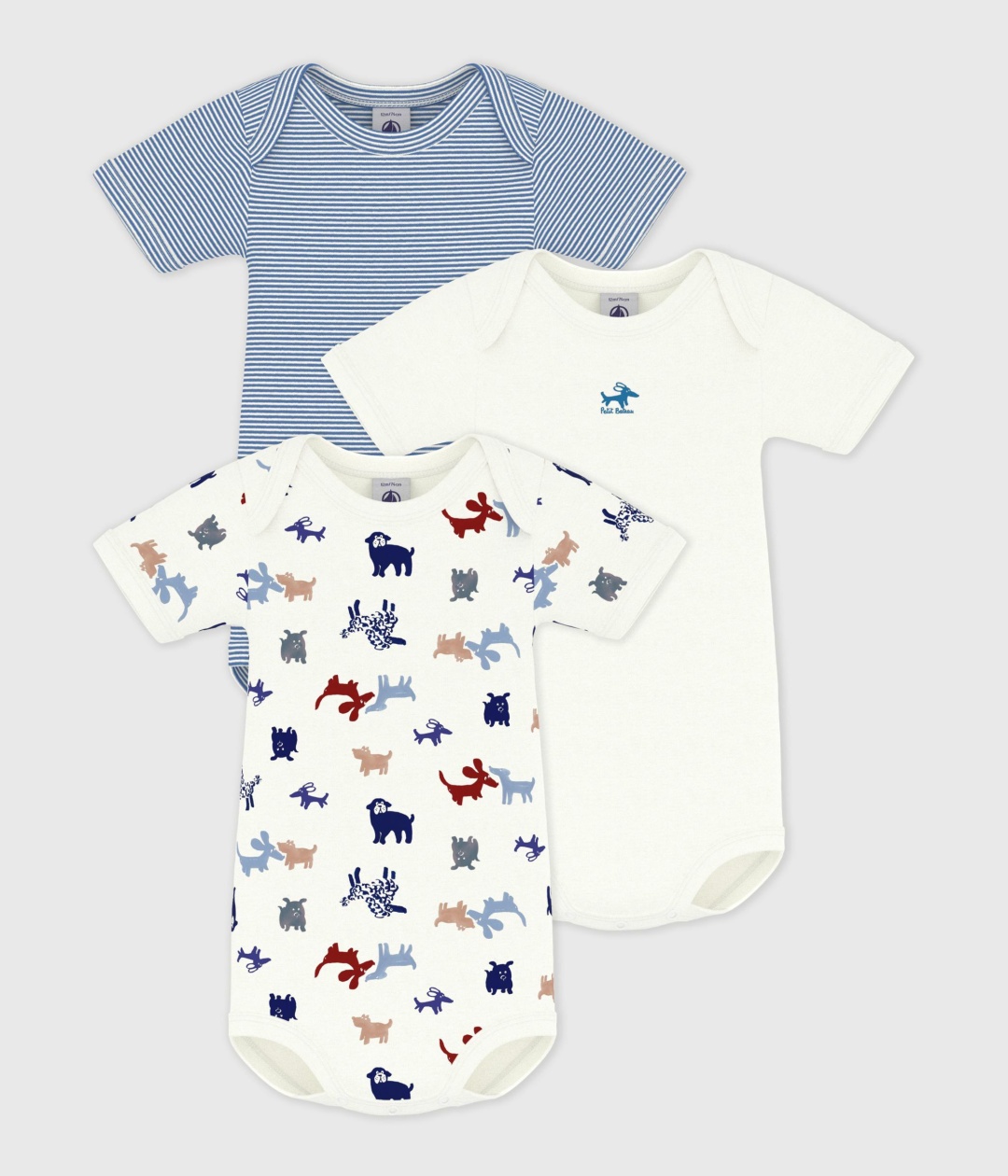 Набор боди Petit Bateau мультиколор
