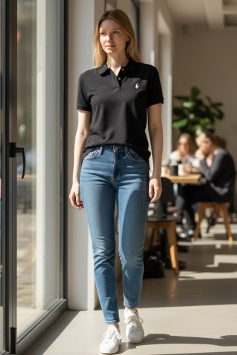 Поло FASHION черный