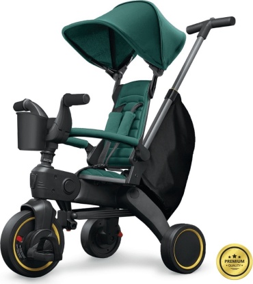 Трёхколёсный велосипед AIMILE 3В1 COMPACT TRIKE S88 СКЛАДНОЙ зеленый