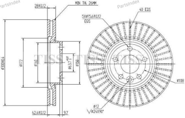 JD Диск Тормозной JBD0048