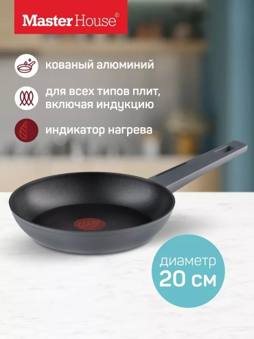 Сковорода Master House 20 см с антипригарным покрытием, алюминий