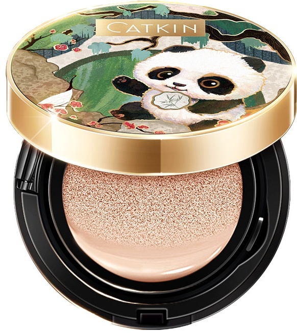 CATKIN Panda Land Coverage Cushion Foundation BB Cream кушон C02 Light Beige 30 г