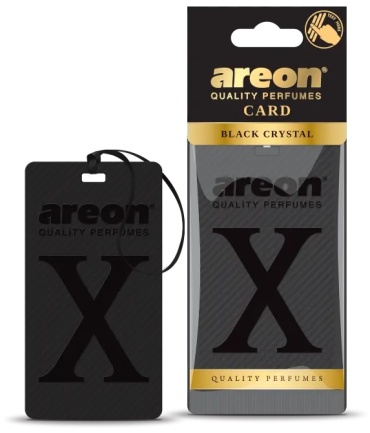 AREON ароматизатор картонный 704AXC01 Black Crystal черный кристалл