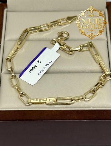 Sabina Gold NUR-BR-740 длина 18 см, вес 2.69 г золото, плетение каприз
