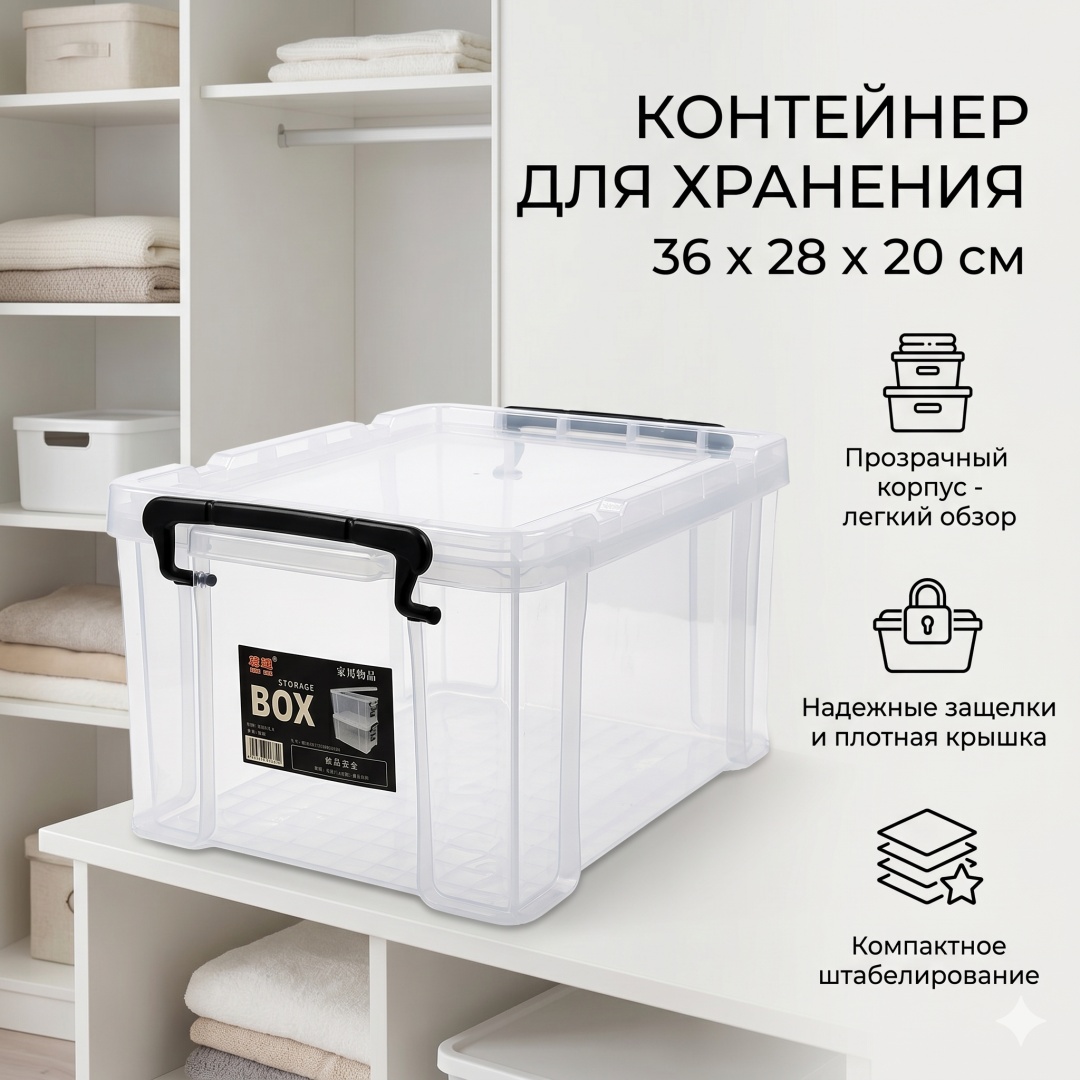 Контейнер 30436274_6935736607855 1 шт, пластик