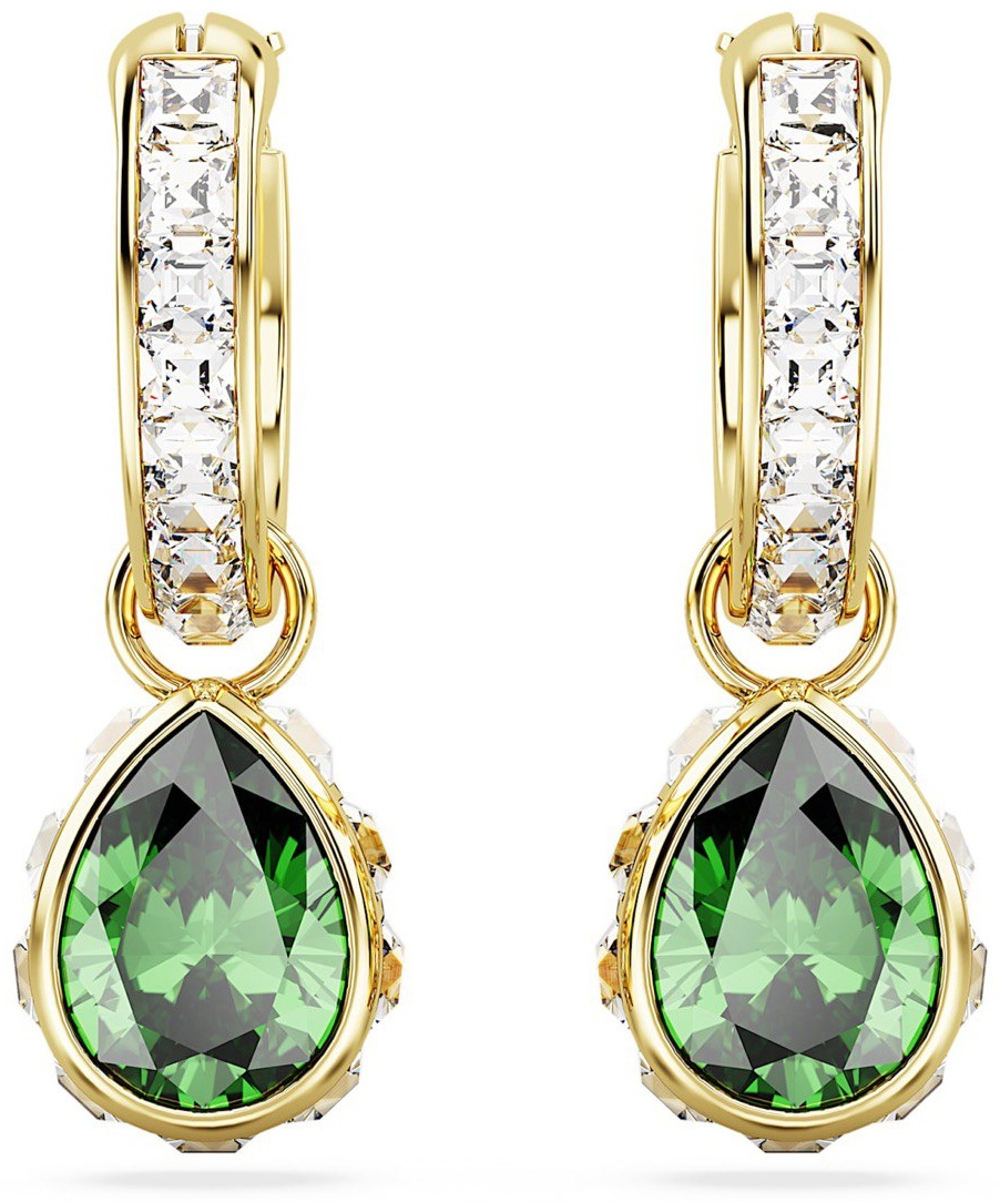Серьги Swarovski ювелирный сплав, кристаллы Swarovski