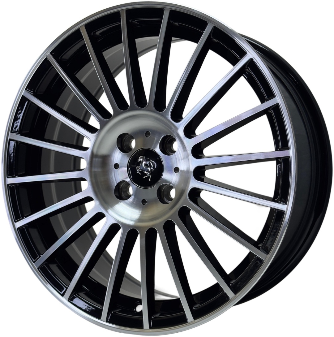 Yixing 0284 WESTWHEELSSHOP 7x17/4x100 D67.1 ET32 4 диска черный, хром