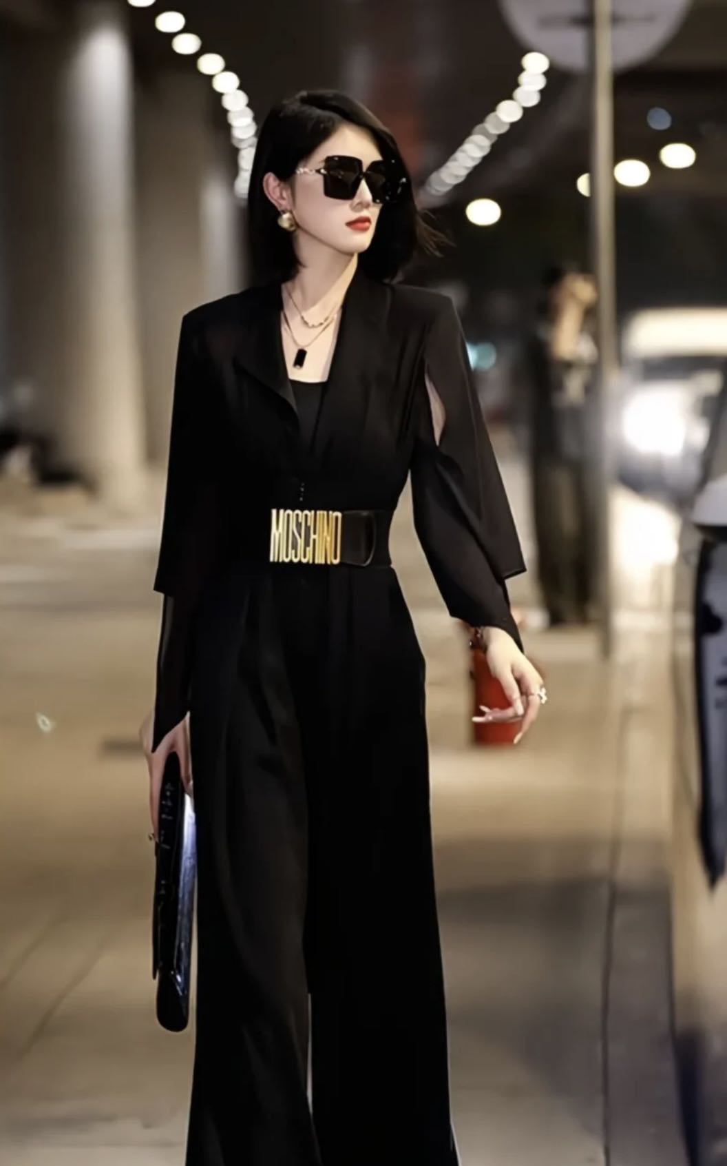 Комбинезон с брюками FASHION черный