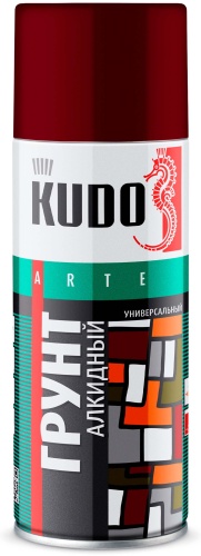 Kudo грунт 1K грунт-наполнитель акриловый тон красно-коричневый, 520 мл