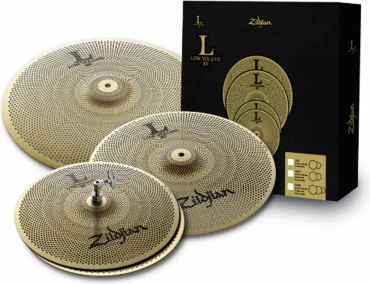 Набор тарелок Zildjian LV468 L80 Low Volume Cymbal Pack бронзовый 14 дюймов, 16 дюймов, 18 дюймов