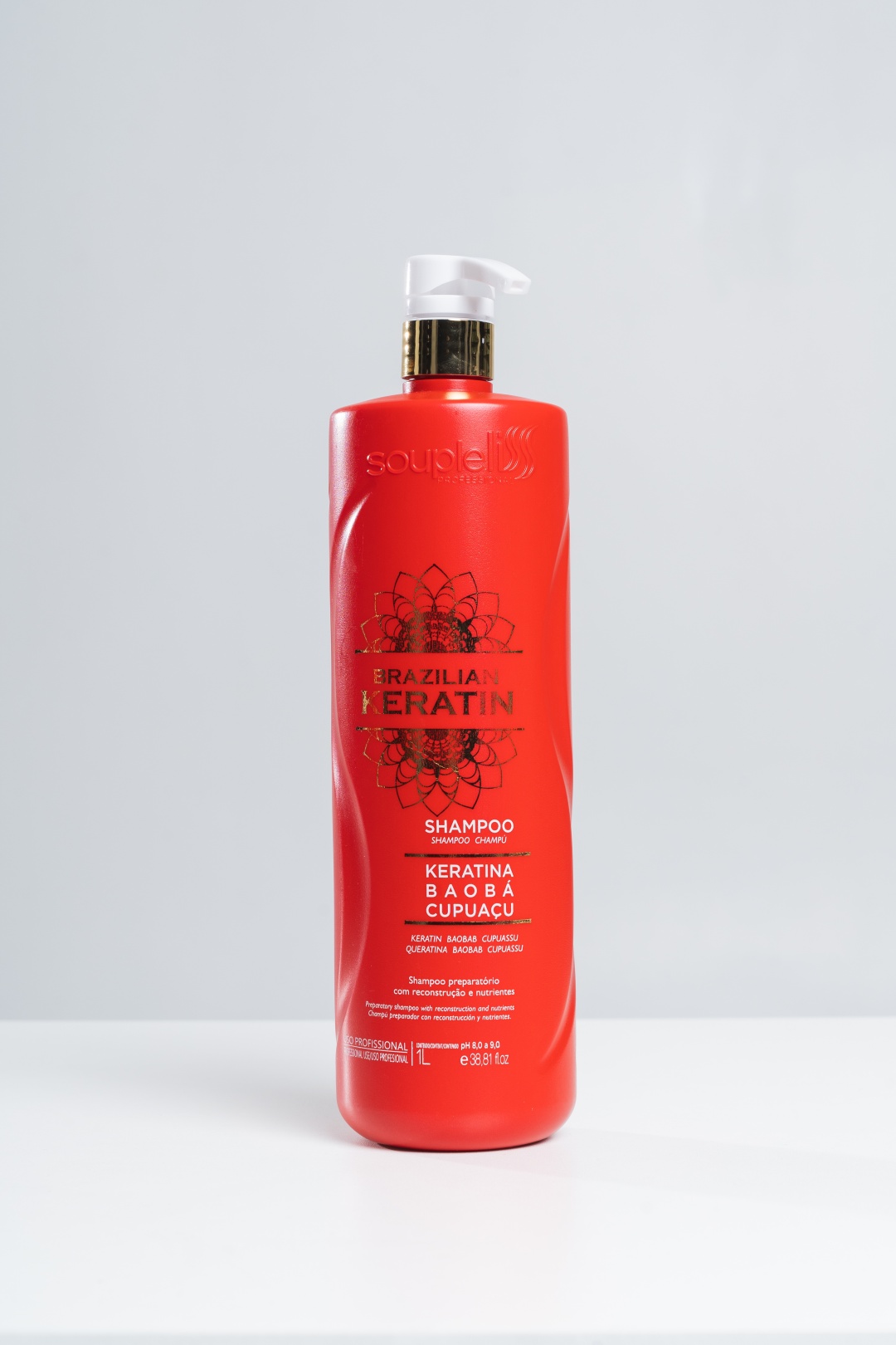 Soupleliss Серия: Brazilian Keratin – Keratina Baobá & Cupuaçu шампунь 1000 мл