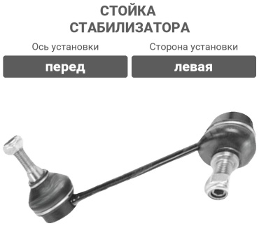 PATRON стойка стабилизатора PS4206L