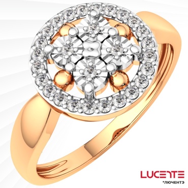 Lucente Бриллианты Якутии ZO-2D00635.14K.B_185 размер 18.5 вес 1.95 г золото, бриллиант