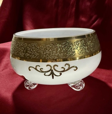 Салатник Bohemia Egermann Wihte 17х17 см, стекло, 1 шт