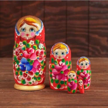 Матрешка Нескучные игры Матрешка 5в1 (расписная) малая