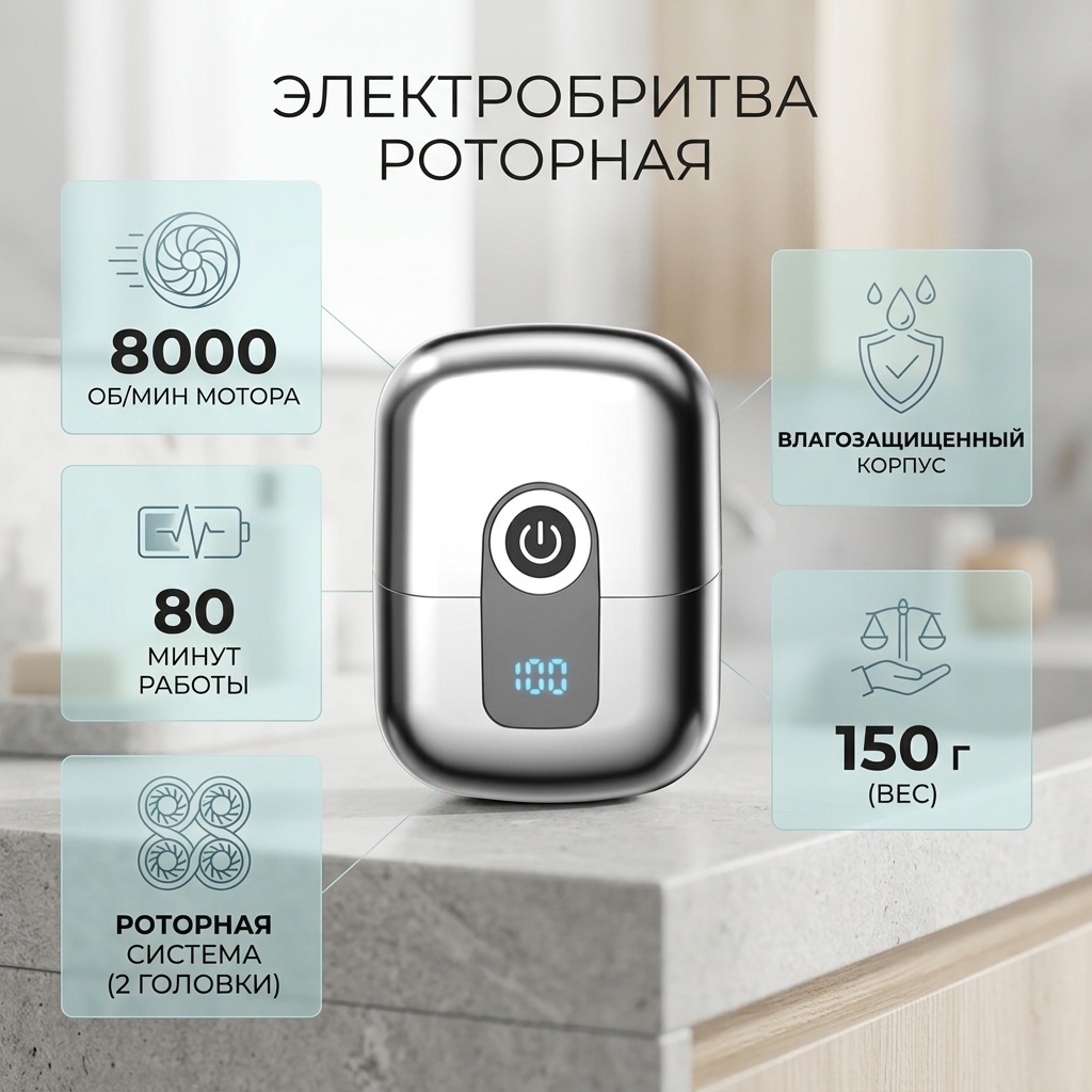 Электробритва 30360383_201695198 роторная