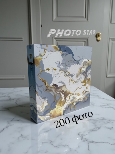 Фотоальбом Мрамор серый семейный формат 10x15