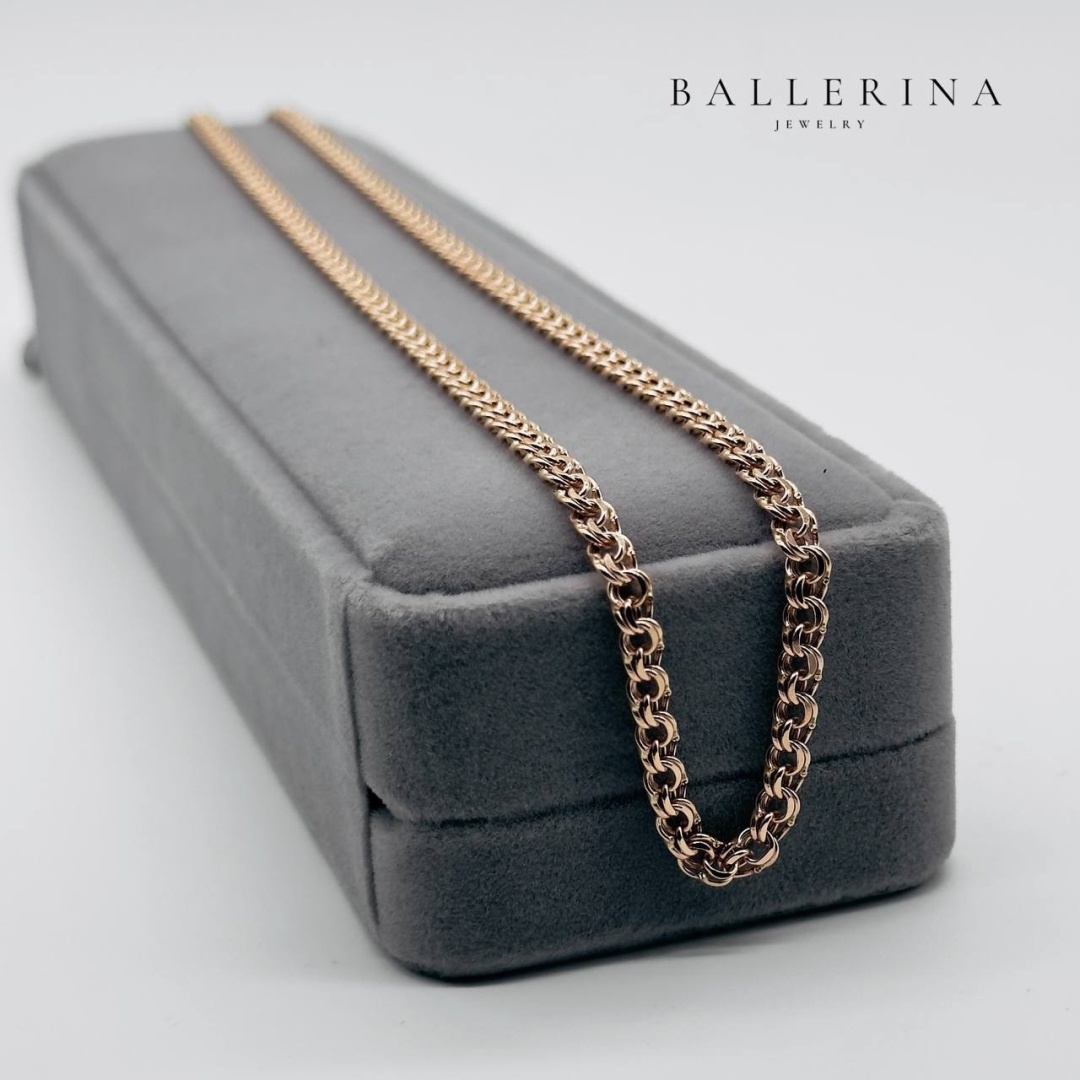 Ballerina Jewelry BJ89 Золото России длина 55 см, вес 7.06 г золото, плетение бисмарк