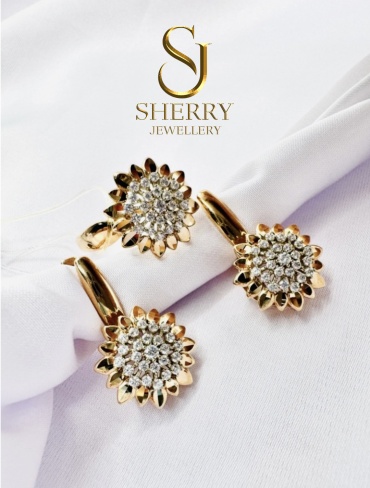 SHERRY 2342 вес 6.43 г золото, фианит