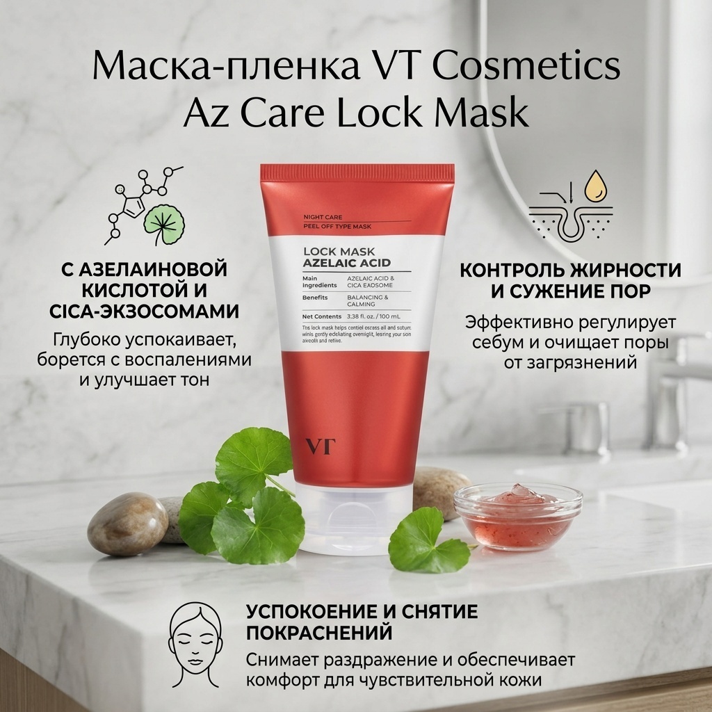 Маска для лица VT Cosmetics пленка Az Care Lock Mask 100 мл