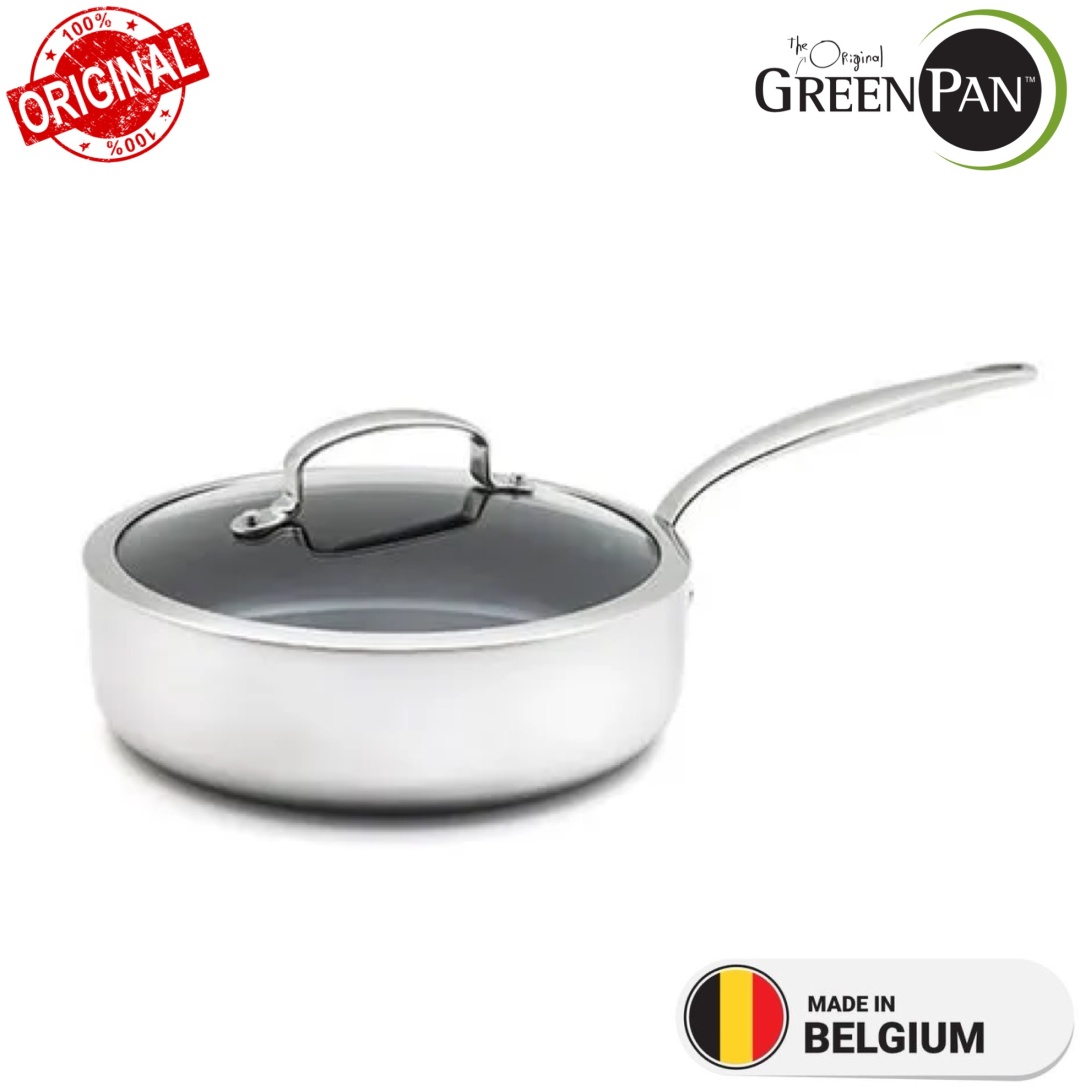 Сотейник 3.1 л, GREENPAN Barcelona Evershine Ceramic 24 см сталь