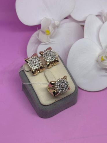 SAR JEWELRY Anos_X-32-0581_7773_18 вес 13.7 г золото, бриллиант