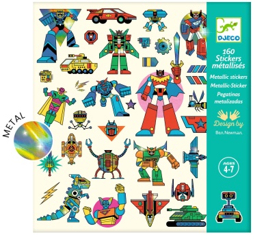 Набор наклеек Djeco Robots