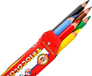 Цветной карандаш KOH-I-NOOR форма трехгранная 6 шт