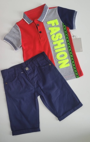 Комплект FASHION синий, серый, красный