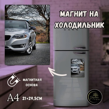 Sequoia VERS магнит-сувенир Магнит на холодильник , Авто-Мото тема Формата А4 1 шт