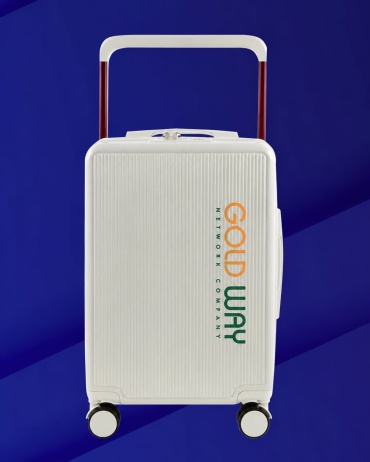 Чемодан GOLD WAY Gold Way пластик 150 л белый