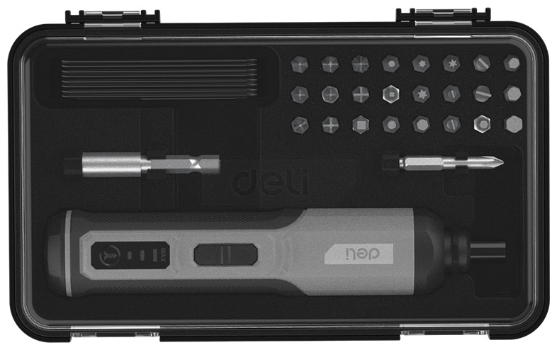 Аккумуляторная отвертка DELI DC161, 4 В