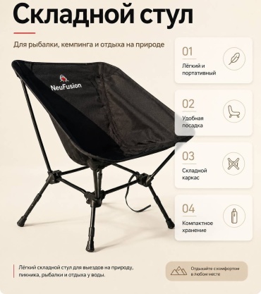 Neufusion стул Титанит черный