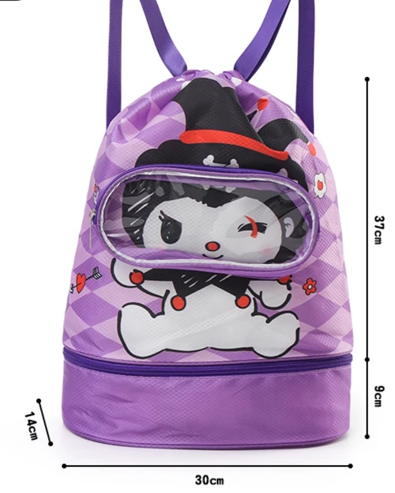 Рюкзак Kuromi полиэстер, ПВХ мультиколор