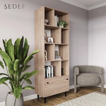 Стеллаж напольный SEDEF Baseke, 70x35x200 см, коричневый