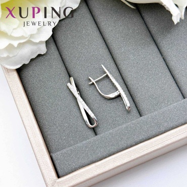 Серьги Xuping Jewelry титан, нержавеющая сталь, без вставок