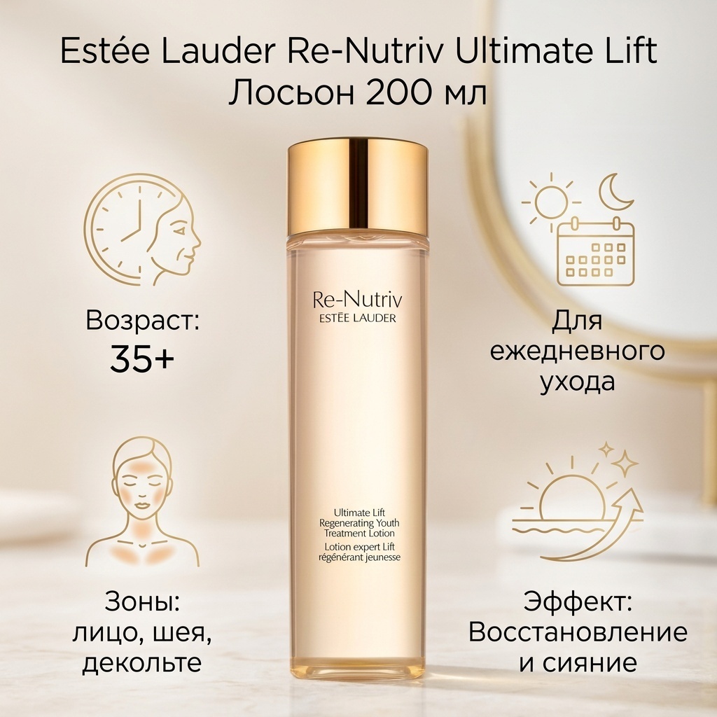 Estee Lauder лосьон Re-Nutriv Ultimate Lift Regenerating Youth Treatment Lotion 200 мл