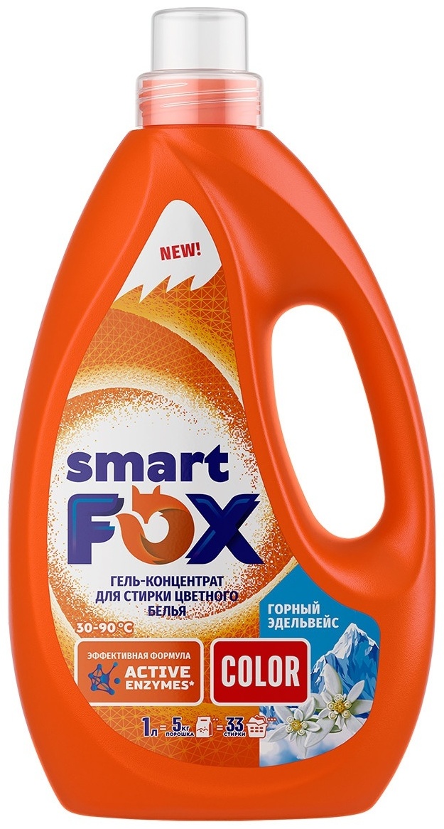 Гель-концентрат для стирки Smart Color Горный эдельвейс 1 л