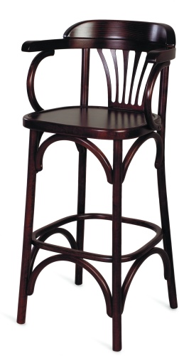 Барный стул ELEWOOD Венский Классик, 105x45x53 см, темно-коричневый 1 шт.