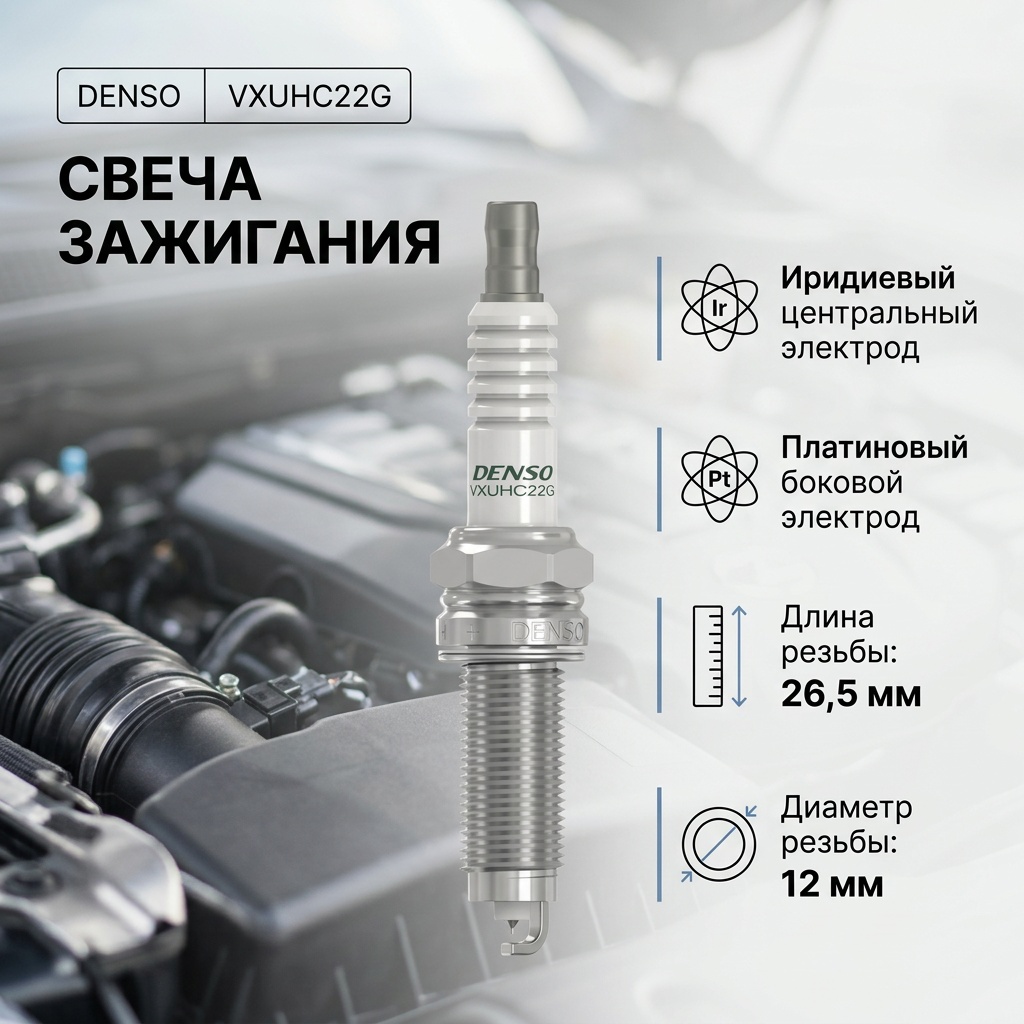 Свеча зажигания DENSO VXUHC22G