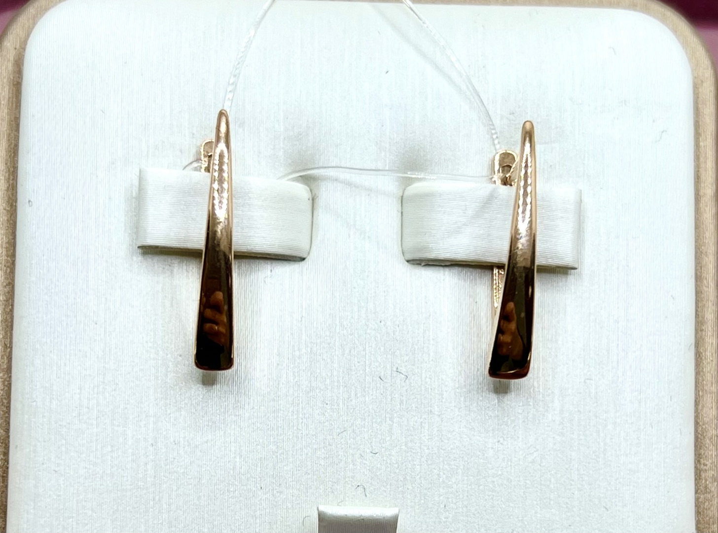 Серьги Кристалл-L 21100-791 вес 2.26 г золото, без вставок